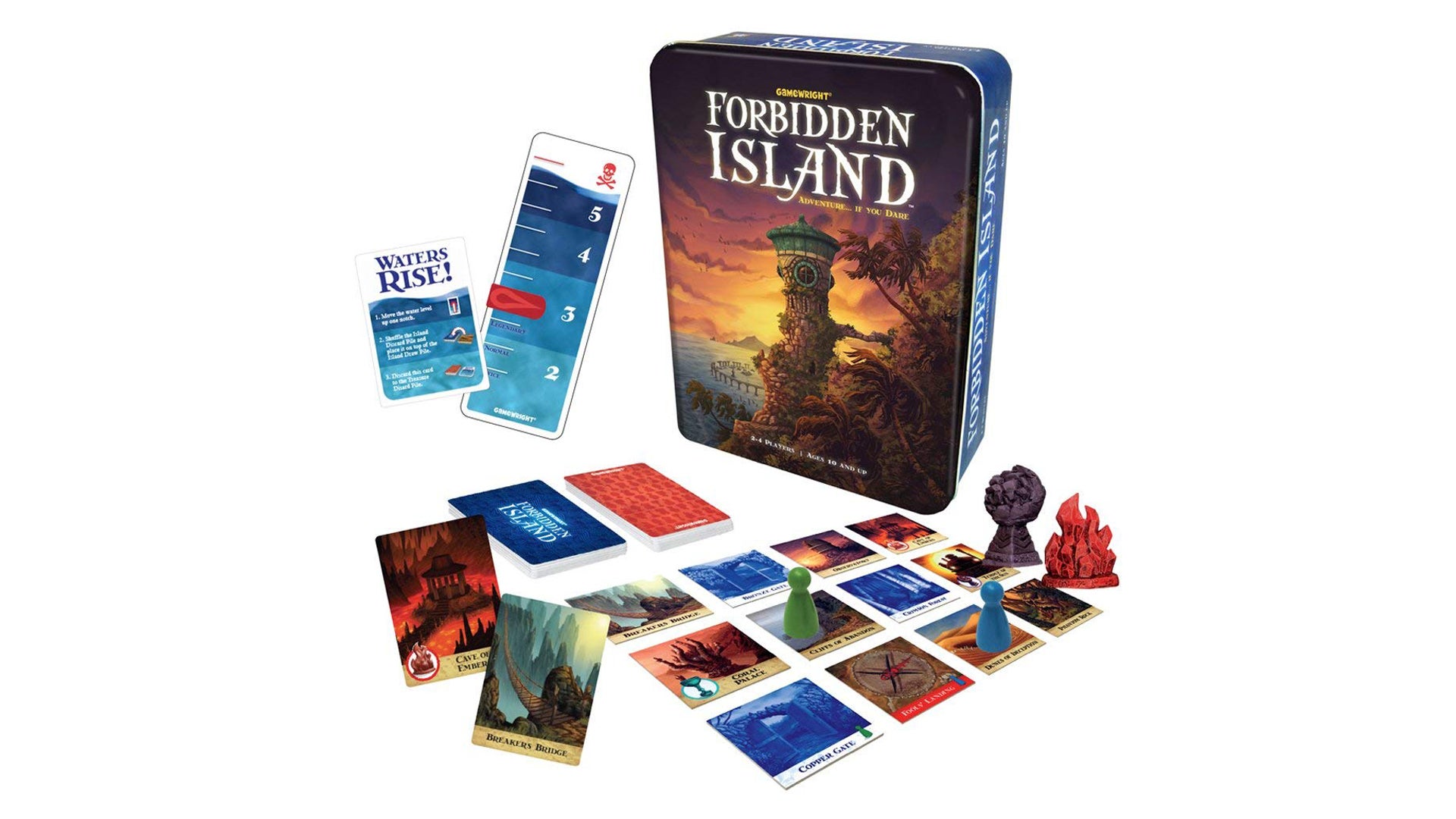 Forbidden Island board game layout